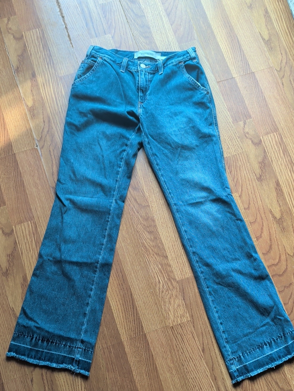 GAP Women's Teal Blue Wide-Leg Jeans